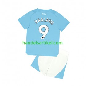 Manchester City Haaland 9 Kinder Heim Trikotsatz 2023/24 Kurzarm